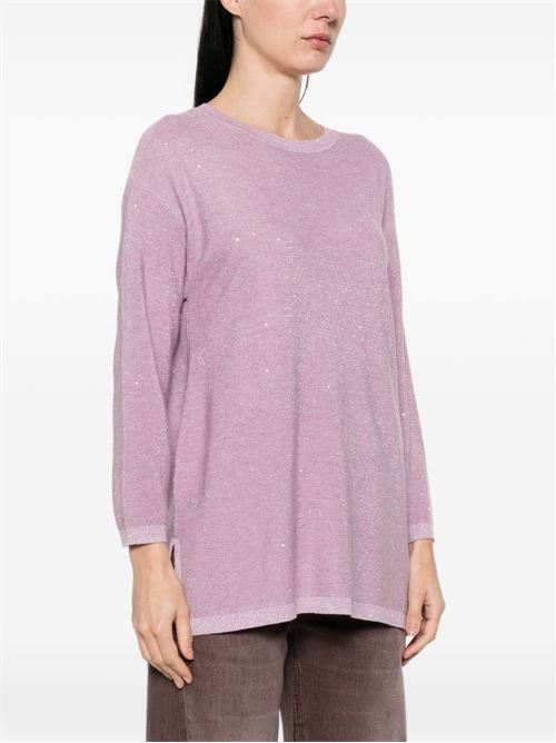 Maglia donna Emme Marella lurex con paillettes lavanda EMME Marella | SABBIA003